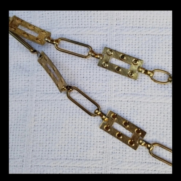 Vintage 80s Brass‎ Chain Belt M/ L - Picture 4 of 7